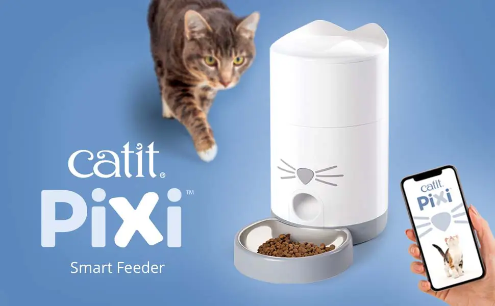 Catit PIXI Smart Cat Feeder 2.5L Best automatic cat feeder - Catit PIXI Smart Feeder — Best for Detailed Health Tracking & Fun Design