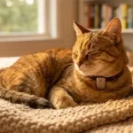 Best GPS Cat Trackers 2026 - Orange cat with tracker collar